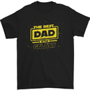 Father's Day The Best Dad in the Galaxy Mens T-Shirt Cotton Gildan Black