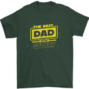 Father's Day The Best Dad in the Galaxy Mens T-Shirt Cotton Gildan Forest Green