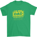 Father's Day The Best Dad in the Galaxy Mens T-Shirt Cotton Gildan Irish Green