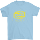 Father's Day The Best Dad in the Galaxy Mens T-Shirt Cotton Gildan Light Blue