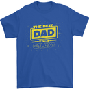 Father's Day The Best Dad in the Galaxy Mens T-Shirt Cotton Gildan Royal Blue