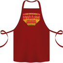 Father's Day The Original Miracle Man Cotton Apron 100% Organic Maroon
