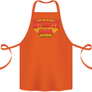 Father's Day The Original Miracle Man Cotton Apron 100% Organic Orange