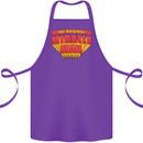 Father's Day The Original Miracle Man Cotton Apron 100% Organic Purple