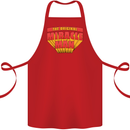 Father's Day The Original Miracle Man Cotton Apron 100% Organic Red