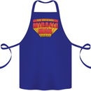 Father's Day The Original Miracle Man Cotton Apron 100% Organic Royal Blue