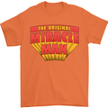 Father's Day The Original Miracle Man Mens T-Shirt Cotton Gildan Orange