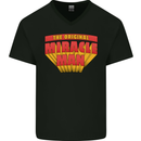Father's Day The Original Miracle Man Mens V-Neck Cotton T-Shirt Black