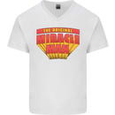 Father's Day The Original Miracle Man Mens V-Neck Cotton T-Shirt White