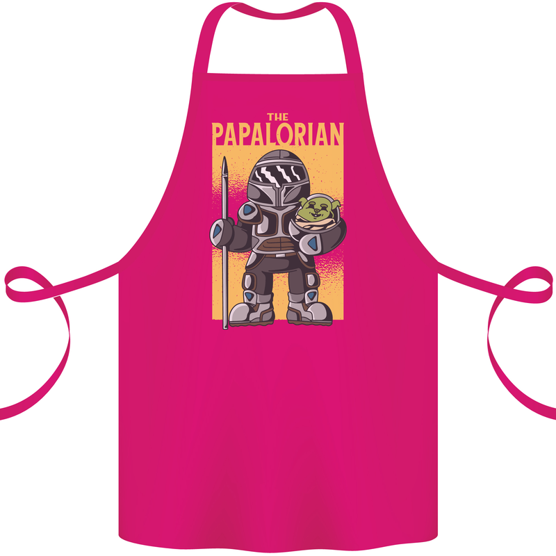Father's Day The Papalorian Funny Papa Cotton Apron 100% Organic Pink