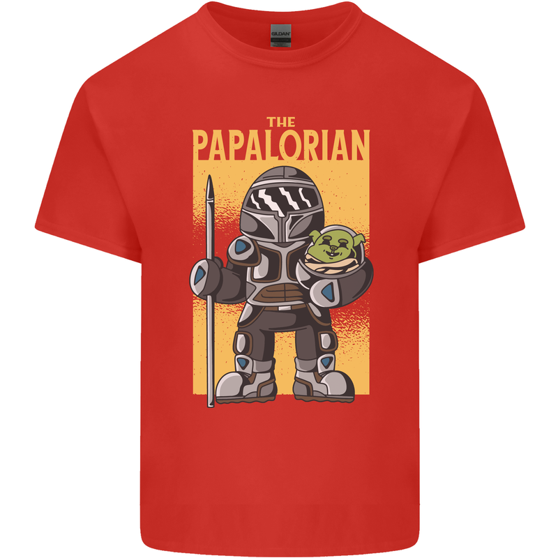 Father's Day The Papalorian Funny Papa Kids T-Shirt Childrens Red