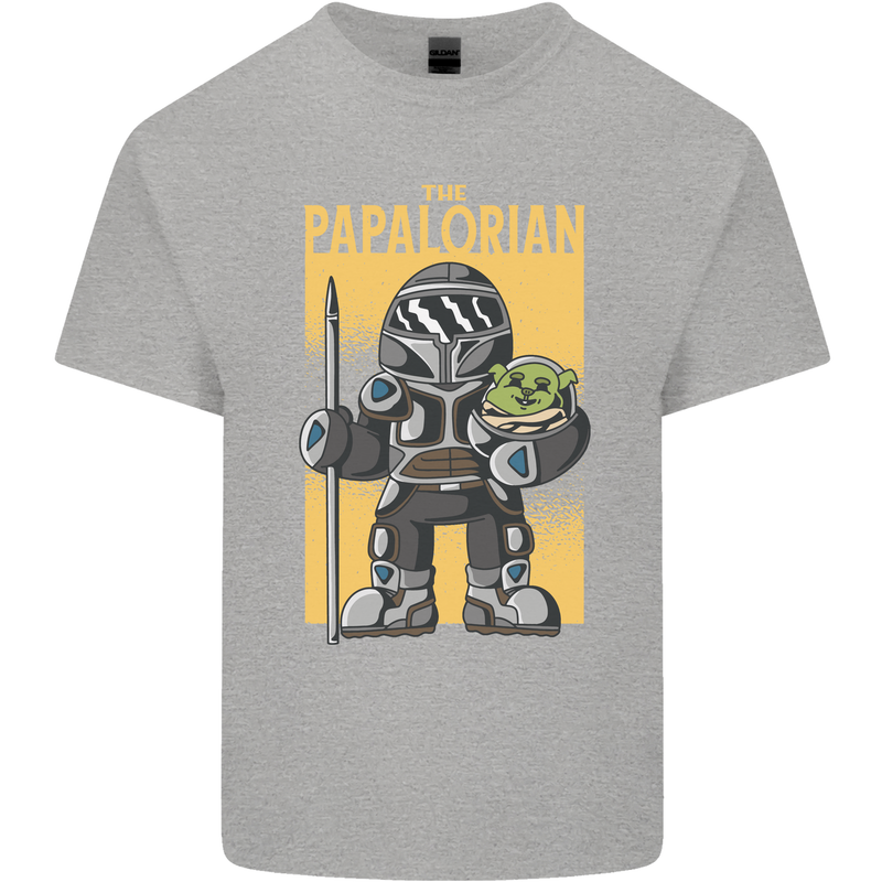 Father's Day The Papalorian Funny Papa Kids T-Shirt Childrens Sports Grey