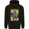 Father's Day The Papalorian Funny Papa Mens 80% Cotton Hoodie Black