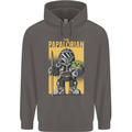 Father's Day The Papalorian Funny Papa Mens 80% Cotton Hoodie Charcoal