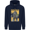 Father's Day The Papalorian Funny Papa Mens 80% Cotton Hoodie Navy Blue