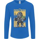 Father's Day The Papalorian Funny Papa Mens Long Sleeve T-Shirt Royal Blue