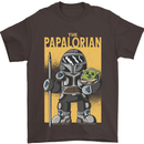 Father's Day The Papalorian Funny Papa Mens T-Shirt Cotton Gildan Dark Chocolate