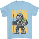 Father's Day The Papalorian Funny Papa Mens T-Shirt Cotton Gildan Light Blue