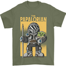 Father's Day The Papalorian Funny Papa Mens T-Shirt Cotton Gildan Military Green