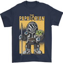 Father's Day The Papalorian Funny Papa Mens T-Shirt Cotton Gildan Navy Blue