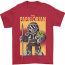 Father's Day The Papalorian Funny Papa Mens T-Shirt Cotton Gildan Red
