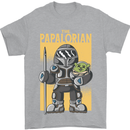 Father's Day The Papalorian Funny Papa Mens T-Shirt Cotton Gildan Sports Grey