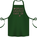Father's Day World's Greatest Farter Funny Cotton Apron 100% Organic Forest Green
