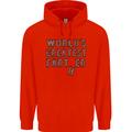 Father's Day World's Greatest Farter Funny Mens 80% Cotton Hoodie Bright Red