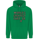 Father's Day World's Greatest Farter Funny Mens 80% Cotton Hoodie Irish Green