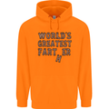 Father's Day World's Greatest Farter Funny Mens 80% Cotton Hoodie Orange