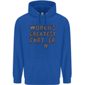 Father's Day World's Greatest Farter Funny Mens 80% Cotton Hoodie Royal Blue