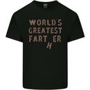 Father's Day World's Greatest Farter Funny Mens Cotton T-Shirt Tee Top Black
