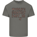 Father's Day World's Greatest Farter Funny Mens Cotton T-Shirt Tee Top Charcoal