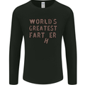 Father's Day World's Greatest Farter Funny Mens Long Sleeve T-Shirt Black