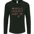 Father's Day World's Greatest Farter Funny Mens Long Sleeve T-Shirt Black