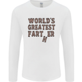 Father's Day World's Greatest Farter Funny Mens Long Sleeve T-Shirt White
