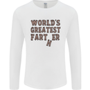 Father's Day World's Greatest Farter Funny Mens Long Sleeve T-Shirt White