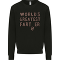 Father's Day World's Greatest Farter Funny Mens Sweatshirt Jumper Black