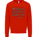 Father's Day World's Greatest Farter Funny Mens Sweatshirt Jumper Bright Red