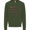 Father's Day World's Greatest Farter Funny Mens Sweatshirt Jumper Forest Green