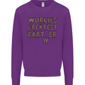 Father's Day World's Greatest Farter Funny Mens Sweatshirt Jumper Purple
