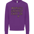 Father's Day World's Greatest Farter Funny Mens Sweatshirt Jumper Purple