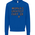 Father's Day World's Greatest Farter Funny Mens Sweatshirt Jumper Royal Blue