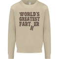 Father's Day World's Greatest Farter Funny Mens Sweatshirt Jumper Sand