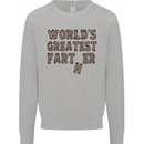Father's Day World's Greatest Farter Funny Mens Sweatshirt Jumper Sports Grey