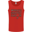Father's Day World's Greatest Farter Funny Mens Vest Tank Top Red