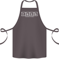 Father's Day the Element of Wisdom Dad Cotton Apron 100% Organic Dark Grey