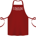 Father's Day the Element of Wisdom Dad Cotton Apron 100% Organic Maroon