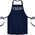 Father's Day the Element of Wisdom Dad Cotton Apron 100% Organic Navy Blue