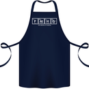 Father's Day the Element of Wisdom Dad Cotton Apron 100% Organic Navy Blue